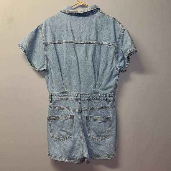 Lelis One and Only Short Pocketed Denim Romper - Picture 6 of 6